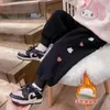 Pantalones de Forro Polar para Niñas con Forro de Forro Polar Adicional y Engrosado para Niños Pequeños, Pantalones Deportivos Integrados de Forro Polar, Pantalones Cálidos para Niños, Pantalones Deportivos para Niñas
