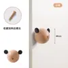 Manija de Puerta de Gabinete Infantil Madera Maciza Oso de Dibujos Animados Conejo Mickey Manija de Cajón de Armario Cuatro Puntos Semicircular Tronco