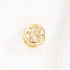 Collar Personalizado Estéreo de las Doce Constelaciones Europeas y Americanas Colgante de Piedra de Nacimiento Cortado a Doble Cara con Circonita Cadena para la Clavícula con Piedras Preciosas de Colores