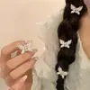 Mini Pinza para el Cabello de Mariposa Perlada para Mujer Pequeña Exquisita Lujo Ligero Nicho Pinza de Garra Diseño Juvenil de Gama Alta Accesorios para el Cabello