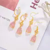 Nuevos Pendientes Colgantes de Calcedonia Estilo Chino Plato para Incienso de Mosquito Clip para Oreja Sin Agujeros en las Orejas Pendientes Antiguos Hermosos Combinan con Todo Elegante Elegante