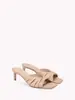 Nuevas Sandalias de Tacón Alto Estilo Europeo y Americano para Mujer de Verano, Material de Fibra Super, Versátiles y Adelgazantes, Estilo Caliente Transfronterizo Venta al por Mayor 57
