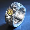 Nuevo Anillo de Pescado Retro de Plata de Ley S990 Cada Año para Hombres y Mujeres con Anillo Abierto Ajustable Elegante y Dominante
