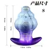 Plug anal de silicone líquido de cor cruzada dilatador anal ânus brinquedos sexuais para adultos atacado
