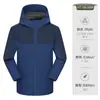 Jaqueta com Capuz Impermeável Roupa de Trabalho Logo Impresso Personalizado Jaqueta Outono e Inverno Roupa de Trabalho de Peça Única Jaqueta Corta-vento
