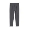Pantalones de traje casual de negocios ajustados, sin planchar, pierna cónica para Otoño e Invierno, Pantalones de traje casual negros de nueve puntos para hombre, con caída