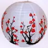 Set de Linternas Redondas de Papel Estilo Japonés de Flor de Cerezo y Flor de Ciruelo para Cumpleaños, Boda, Festival, Decoración de Habitación Infantil, Linternas de Papel Hechas a Mano