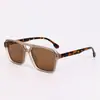 Gafas de Sol Retro Estilo Aviador con Doble Puente, Gafas de Sol de Moda Estilo Callejero Europeo y Americano, Gafas de Sol Anti-UV para Hombres y Mujeres
