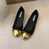 Bailarinas estilo tweed de punta redonda con tacón oculto, nueva colección primavera/otoño, con diseño color block, suela suave y apertura poco profunda, adecuadas para ir al trabajo
