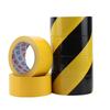 Cinta de advertencia pe fabricante precaución amarillo 25 cinta de advertencia para resaltar el piso cebra amarillo y negro pegatina para piso