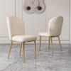 Estilo Italiano Luz Luxo Cadeira de Jantar Moderno Simples Sala de Jantar Cadeira Home Encosto Aço Inoxidável Hotel Internet Celebridade Designer Cadeira