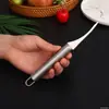 Quitar venas de camarón cuchillo pelador cocina limpiar intestinos de camarón tripa barriga de pescado cuchillo quitar venas de camarón herramienta pequeña abrir lomo de camarón cuchillo de punta pelar camarón gadget
