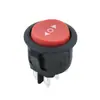 Etl Certificado Americano Kcd1 Redondo 6 Pinos 3 Velocidades Luz Vermelha Sólida Seta Rocker Interruptor de Alimentação 20mm
