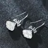 Pendientes de metal con forma de concha estilo coreano, joyería geométrica simple, pendientes para chica fresca S925, pendientes de temperamento de nicho, en stock