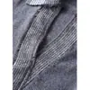 Suéter Tejido Retro Francés de Cuello en V con Empalme de Dos Piezas Falsas para Mujer Estilo Otoño e Invierno 2026 Top Elegante, Moderno, Casual y Versátil