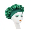 Touca de Dormir de Cetim Elástica de Aba Larga Amazon Touca para Cabelo Chapéu de Cetim Chapéu Turbante Chapéu para Quimioterapia Unissex Cor Sólida Touca de Banho
