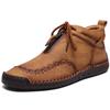 Zapatos de hombre transfronterizos de gran tamaño, primavera y otoño 2022, nuevos zapatos casuales con cordones bajos para montañismo al aire libre, botas de cuero con herramientas de costura