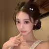 Pinza para el Cabello de Zirconia con Lazo de Lujo Ligero para Mujer, Exquisito y Delicado Clip para Flequillo Lateral