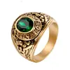 Anillo de Acero Inoxidable Europeo y Americano Águila Diamante Multicolor Acero de Titanio Vintage Privado Americano