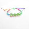 Suministro Directo de Fábrica pulsera de flor de encaje de flor seca hilo de Jade Piedra del Tiempo sección plana tejida a mano regalo para novias pareja