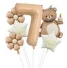 Nuevo Globo de Película de Aluminio de Pastel Mágico de Oso Set Número 32 pulgadas Garra de Oso Fiesta de Cumpleaños Infantil Accesorios para Fotos