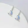 [Colección Estrella y Luna] Pendientes Diseño Único Joyería Estéreo para Mujer Pendientes Versátiles de Gama Alta