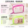 Bolsa de Cosméticos de Viaje Transparente con Cremallera de PVC, Bolsa de Almacenamiento Impermeable Grande de Capacidad Personalizada