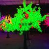 Luz LED para árvores com folhas de ginkgo, luz para paisagens, luz LED luminosa para árvores, luz LED para árvores de bordo, luz de simulação de árvore