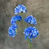 Flores artificiales de hortensia de múltiples cabezas para arreglos de boda, decoración de ventanas, arreglos florales, flores de seda hechas a mano, adornos de flores artificiales transfronterizos al por mayor