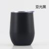 Taza de vino tinto de acero inoxidable 304 de 12 oz con forma de U, termo para huevos, taza de cáscara de huevo con doble vacío