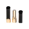 Pedido personalizado de Jinze: tapa inclinada, facetada, con anillo central, tubo de lápiz labial, tubo de bálsamo labial, material de empaque de tubo vacío de plástico