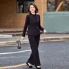 Otoño 2026 Nuevo Estilo Ropa de Madre Conjunto Elegante de Moda para Mujeres Temperamento Ropa de Alta Gama para Mujeres de Mediana Edad y Mayores Conjunto de Dos Piezas para Primavera y Otoño