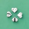Nuevas Cuentas Perforadas Horizontales y Verticales Brillantes de Plata Esterlina S925 con Forma de Corazón Accesorios de Plata para Corazón Accesorios de Anillos de Cristal DIY