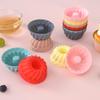 Molde de Silicona para Cupcakes, Dulces, Granos, Muffin, Redondo, Molde para Tarta de Huevo, Molde Giratorio de Calabaza, Herramientas Caseras para Hornear