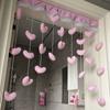 Decoración para Colgar en Puerta 2022 Cortina Pequeña para Puerta Cortina Colgante para Partición Cortina de Hilo Corazón de Melocotón Adorno para Colgar sin Perforaciones Cortina de Tela de Dibujos Animados para Puerta