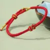 Pulsera de Hilo Rojo para el Año de Nacimiento, Versátil y Ajustable, Estilo Unisex, Joyería Tejida Hecha a Mano DIY al por Mayor