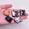 Serie de Gatos Lindos para Mascotas Transfronteriza Flor para Zapato Pegamento Suave de PVC Hebilla Decorativa Desmontable DIY Producto Nuevo Accesorios para Zuecos Listos para Usar