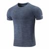 Camiseta de Manga Curta Transfronteiriça da Amazon Roupa Esportiva Secagem Rápida Roupa de Corrida Tops Casuais Masculinos para Ar Livre Roupa de Treino Fitness