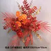 Nova decoração de casamento flor artificial de casamento teto flor artificial flor de plástico fileira de chão guia de flores arranjo de flores palco T