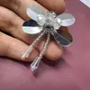 Decorações de Flores para Crocs DIY Flores de Lantejoulas Feitas à Mão Flores com Contas 3D Flores de Lantejoulas Libélula Acessórios de Flores para Chapéu e Sapato