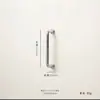 Manija de Puerta Estilo Americano Plata Moderna Simple Lujo Ligero Cajón Armario Zapatero Gabinete Mueble Manija Pequeña