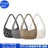 Bolsa de Mano Rellena de Algodón Reciclado Estilo Japonés Bolsa Cruzada de Algodón Plisado RPET Bolsa de Hombro con Relleno de RPET Fábrica de Personalización