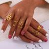 Anillo de Acero de Titanio con Personalidad Europea y Americana, Nicho, Simple, Joyería, Geométrico, Sentido del Diseño de Textura, Viento Apilado Multicapa, Anillo de Dedo