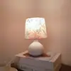 Lámpara de Mesa Escandinava, Simple y Moderna, Lámpara de Mesita de Noche Ins para Dormitorio, Luz de Noche Retro Americana, Lámpara de Atmósfera LED, Mesa de Noche