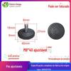 M8 * 40 Pés Ajustáveis Suporte para Móveis Altura Ajustável Nivelador Preto pp Chassi Grande Plástico Pé Ajustável