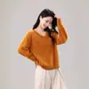 Roupa Zhengqi Te / Suéter de Gola V Super Macio Lavado Escovado de Lã de Caxemira 2026!