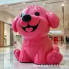 Esculturas grandes de animales de dibujos animados en fibra de vidrio, figuras abstractas y de formas únicas personalizadas, piezas decorativas populares para centros comerciales y paisajes de parques