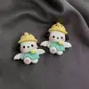 Alas de Ángel Lindas Pacha Perro Accesorios de Resina Pegamento de Crema DIY Funda de Teléfono Imán de Refrigerador Cuerda para el Cabello Materiales Hechos a Mano