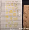 Papoula DIY Resina de Cristal Dourado Adesivos para Diário Moldes de Resina Materiais de Preenchimento Frases, Adesivos de Bênção