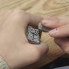 Jinshi Grabado de Sellos Piedra Shoushan Piedra Vieja Patrón Extraño Su Zhang Du Ling Colección Gao Shan Caligrafía Grabado Sello de Ocio